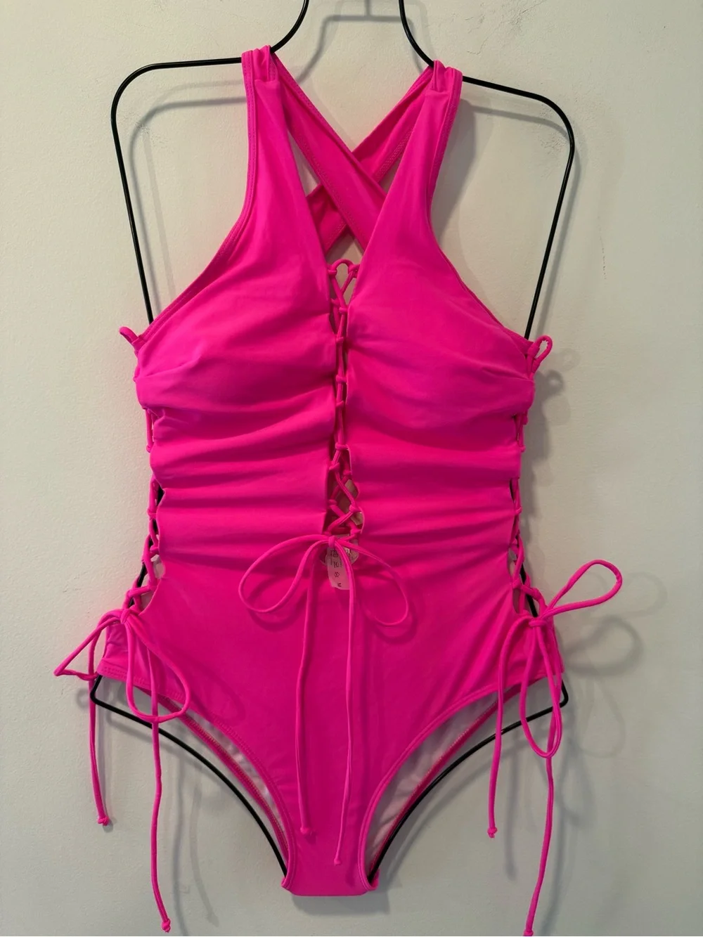 Holipick Neon Pink One Piece Size M NWT #Lux-Swim-C